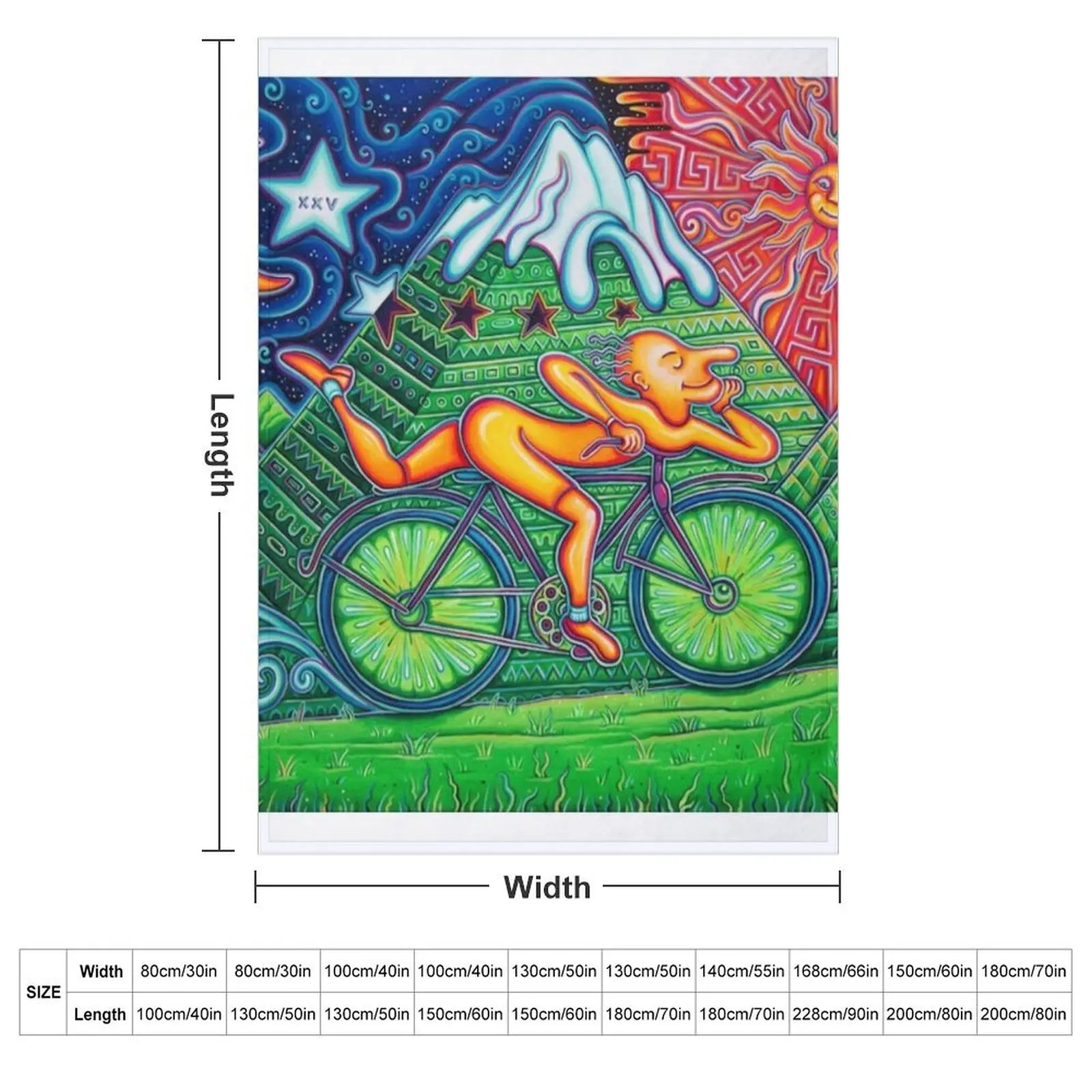 Bicycle Day Throw Blanket Sofa - đánh giá và giá Anime Cosplay Idea