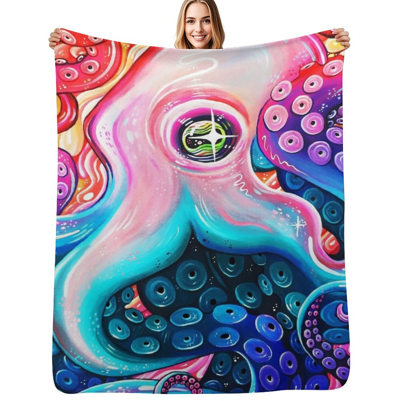 GlitterOctopus Throw Blanket v - đánh giá và giá Anime Cosplay Idea