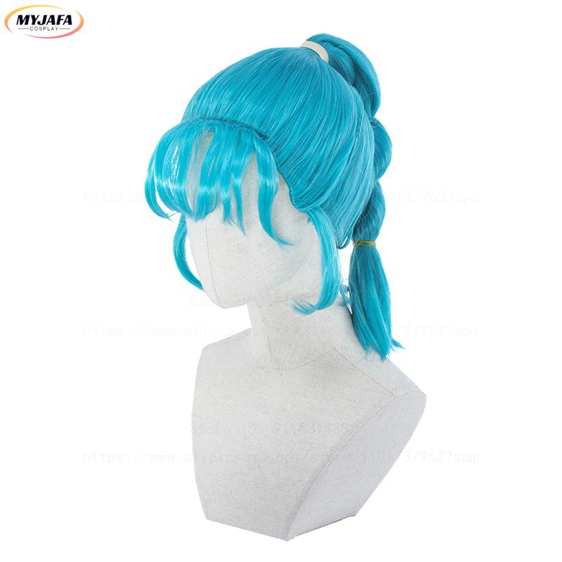 Bulma Cosplay Wig Buruma Wig B - đánh giá và giá Anime Cosplay Blue Hair