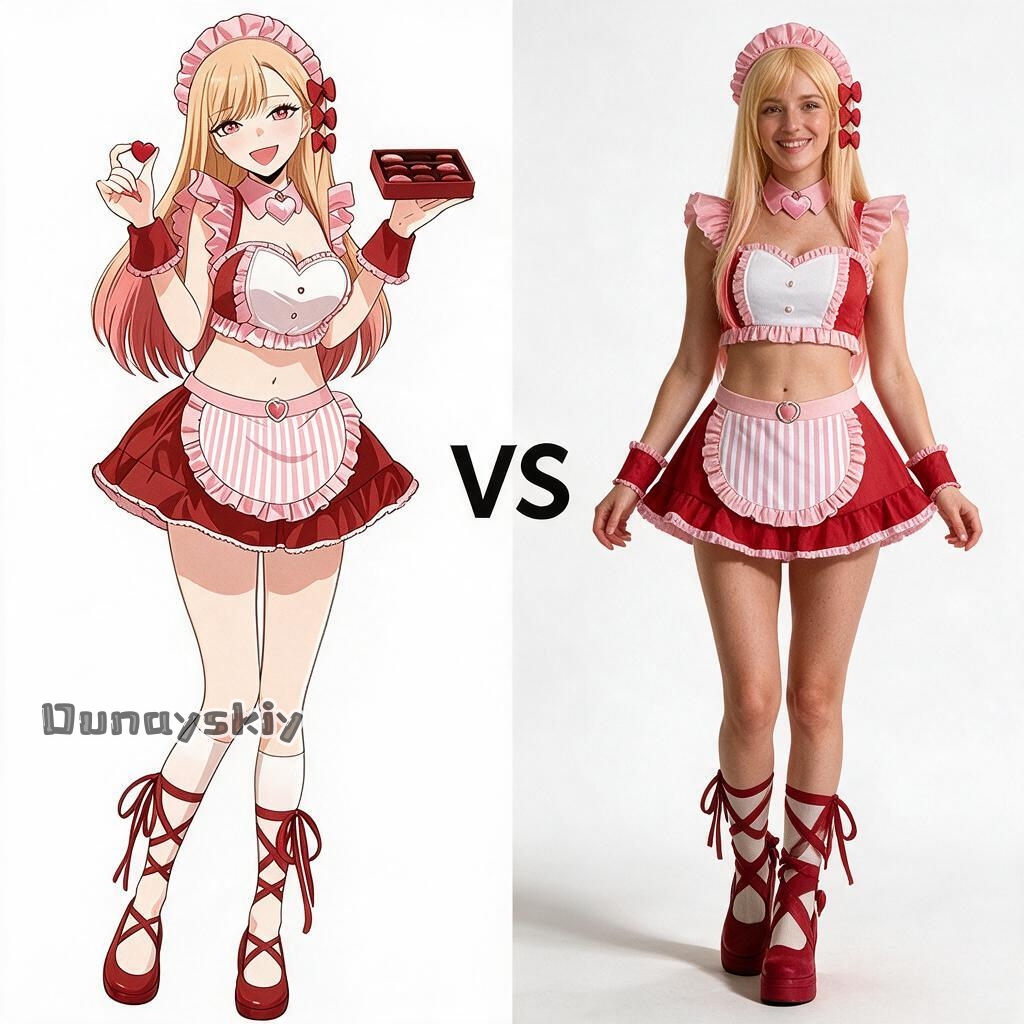 Marin Kitagawa‌ Pink Maid Cosp - đánh giá và giá Kitagawa Anime Cosplay