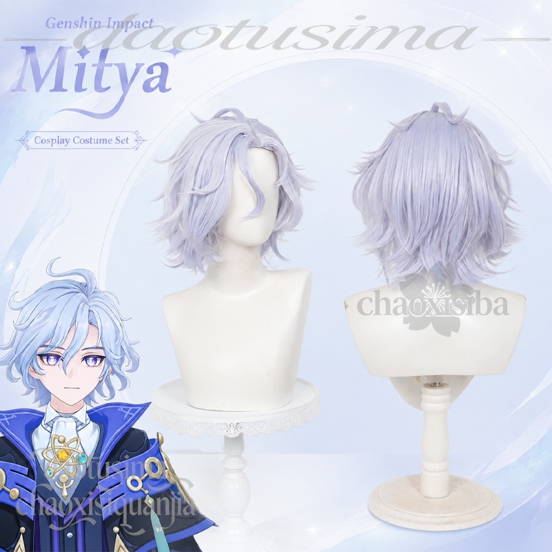 Anime Game Genshin Impact Cosp - đánh giá và giá Anime Cosplay Blue Hair